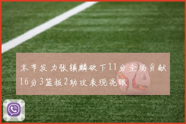 末节发力张镇麟砍下11分全场贡献16分3篮板2助攻表现亮眼